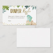 恐竜おむつラッフルカード エンクロージャーカード (正面/裏面)