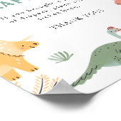 恐竜おむつラッフルポスター ポスター (角)