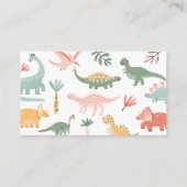 恐竜おむつラッフル エンクロージャーカード (裏面)