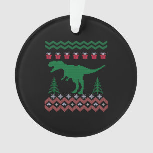恐竜おもしろいのクリスマス オーナメント
