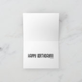 恐竜おもしろいのサ遊ッカー誕生日カード カード (内部)
