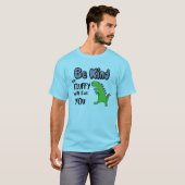 恐竜おもしろいのトレックスで優しい食べかふわふわ Tシャツ (正面フル)