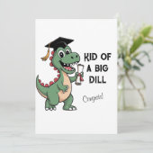 恐竜おもしろいの卒業カード – Kid of a Big Dill サンキューカード (スタンド正面)