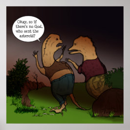 恐竜おもしろいの哲学もし神は存在しない… ポスター