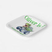 恐竜おもしろいの怪物トラック ペーパープレート (傾斜あり)