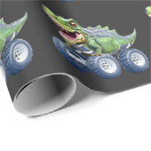 恐竜おもしろいの怪物トラック ラッピングペーパー (ロールコーナー)