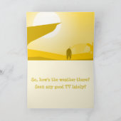 恐竜おもしろいの気候変動の漫画 カード (内部)