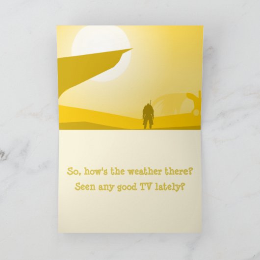 恐竜おもしろいの気候変動の漫画 カード (内部)