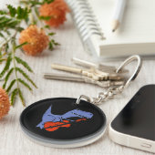 恐竜おもしろいの遊チェロ キーホルダー (正面右)