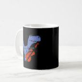 恐竜おもしろいの遊チェロ コーヒーマグカップ (正面左)