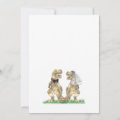 恐竜おもしろいをテーマにした結婚もの セーブザデート (裏面)