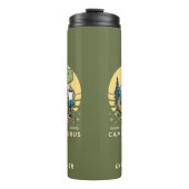 恐竜おもしろいアウトドアキャンモノグラムのピング タンブラー (正面)