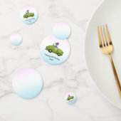 恐竜おもしろいアンティーク車の誕生日スクールボーイ コンフェッティ (グループ)