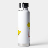 恐竜おもしろいスクーター玩具新学期少年の名前 ウォーターボトル (右面)