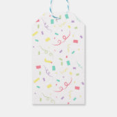 恐竜おもしろいスクーター玩具誕生日少年パーティー ギフトタグ (裏面)