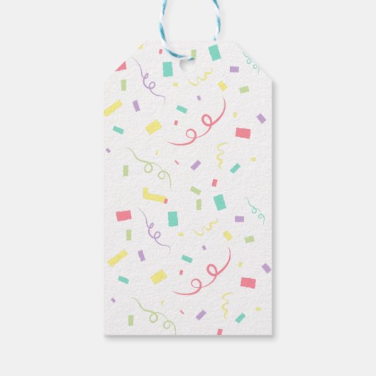 恐竜おもしろいスクーター玩具誕生日少年パーティー ギフトタグ (裏面)