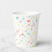 恐竜おもしろいスクーター玩具誕生日少年パーティー 紙コップ (裏面)