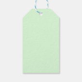 恐竜おもしろいスケートボード誕生日パーティーの少年 ギフトタグ (裏面)