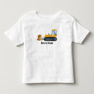 恐竜おもしろいトラクター少年新学期誕生日 トドラーTシャツ