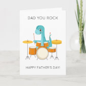 恐竜おもしろいパパYou Rock Father's Day Card カード (正面)