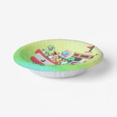 恐竜おもしろいヨット誕生日パーティーDIY名 ペーパーボウル (傾斜あり)