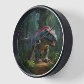 恐竜おもしろい前史 壁時計 (傾斜)