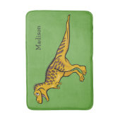 恐竜おもしろい名前をカスタムする&カラーバスマット バスマット (正面縦)