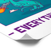 恐竜おもしろい小惑星すべて素晴らし ポスター (角)