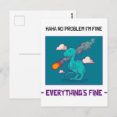 恐竜おもしろい小惑星すべて素晴らし ポストカード (正面/裏面)