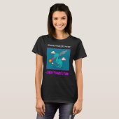 恐竜おもしろい小惑星すべて素晴らし Tシャツ (正面フル)