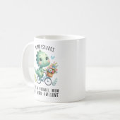 恐竜おもしろい母の日の贈り物動物愛好家 コーヒーマグカップ (正面左)