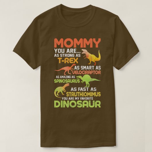 恐竜おもしろい母親動揺してスタイルマザーズDay Gi Tシャツ (デザイン正面)