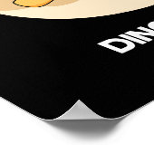 恐竜おもしろい眠る恐竜プンダークBG ポスター (角)