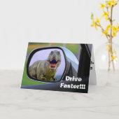 恐竜おもしろい老化誕生日 カード (黄色い花)