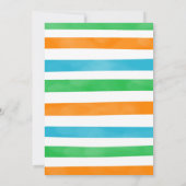 恐竜おもしろい誕生会 招待状 (裏面)