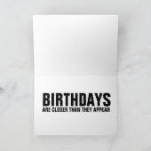 恐竜おもしろい誕生日カード カード (内部)
