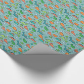 恐竜おもしろい ラッピングペーパー (角)