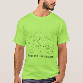 恐竜およびバイク Tシャツ