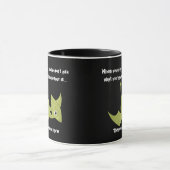 恐竜お気に入りのプテロダクティルおもしろい引用文マグカップ マグカップ (中央)