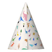 恐竜お洒落プリンセス誕生日 パーティーハット (裏面)