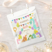 恐竜お洒落プリンセス誕生日 フェイバーバッグ (クリップ留めされた状態)