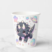 恐竜お洒落威厳のあるの赤ちゃんシャワー 紙コップ (正面)
