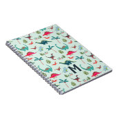 恐竜かわいい少年たちオールオーバープリント ノートブック (右側)