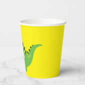 恐竜かわいい1歳の誕生日パーティーキッズ 紙コップ (裏面)