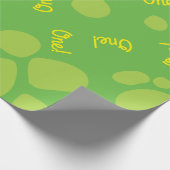 恐竜かわいい1歳の誕生日ラッピング紙 ラッピングペーパー (角)