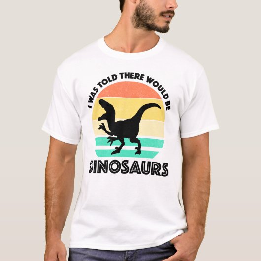 恐竜がいると聞いた Tシャツ (正面)
