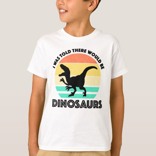 恐竜がいると聞いた Tシャツ (正面)
