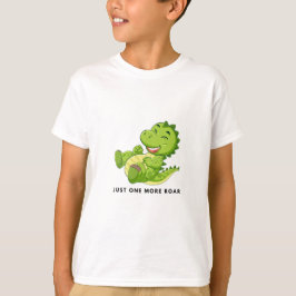 恐竜がも一度だけ吠えるよ キッズTシャツ 恐竜好きな子供に Tシャツ