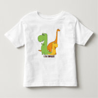 恐竜が大好き – かわいいディノスTシャツのトリオ