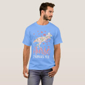 恐竜が好きなスクラブナースの日常 RN 看護師 LPN Tシャツ (正面フル)